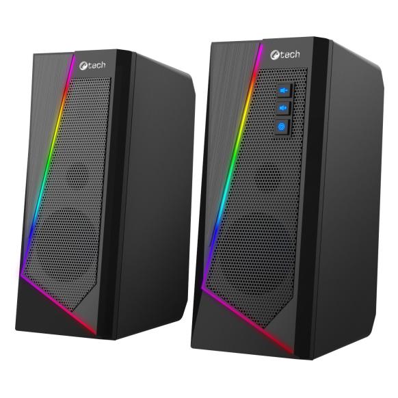 C-Tech SPK-17 2-Way Speaker, Black, Wired, 6W