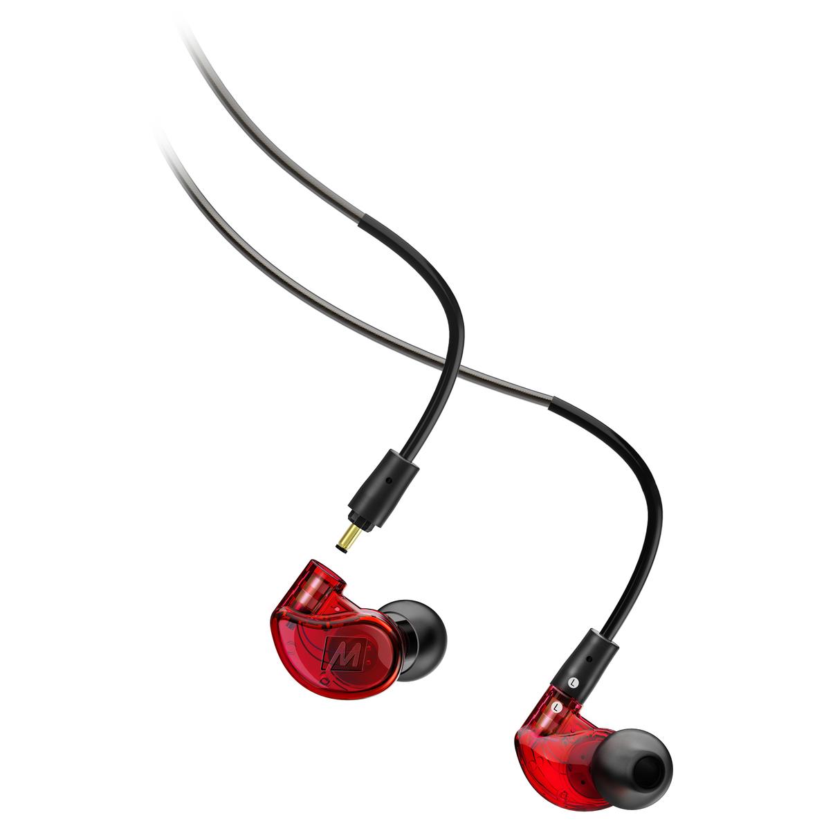 Auriculares con cable MEE audio M6 PRO, Audiófilo, Rojo