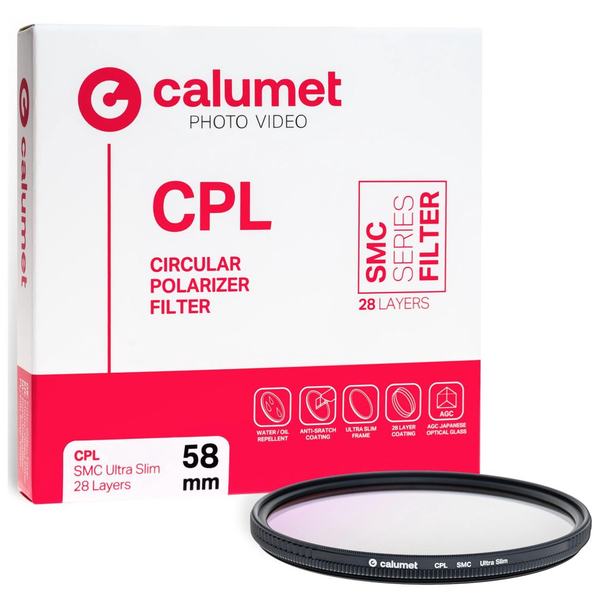 Calumet Circular Polarizing Camera Filter 58mm