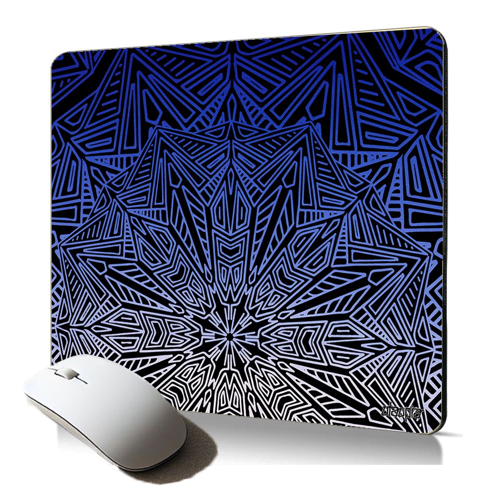 Utaupia Tibetan Mandala Soft Mouse Pad - Indian Rose Geometric Design