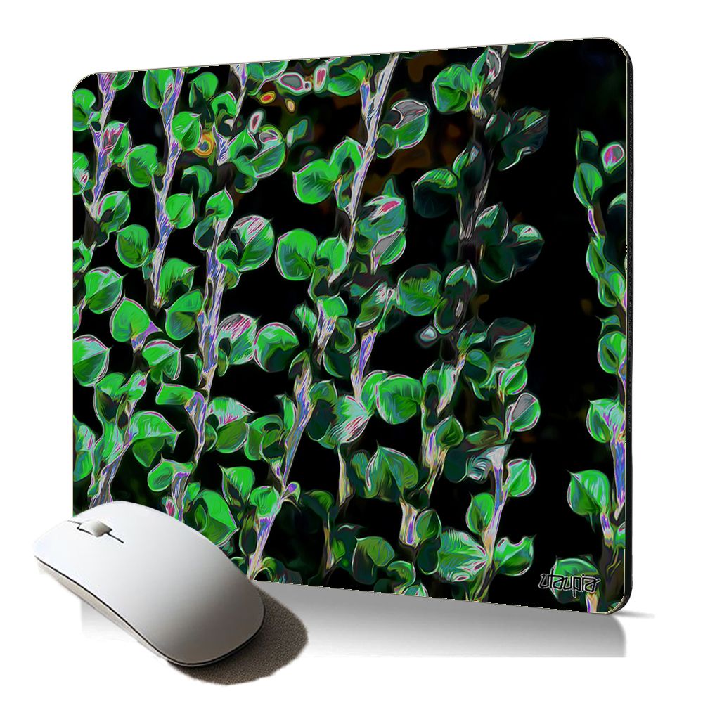 Manta para ratón suave de Utaupia con diseño de planta y flor