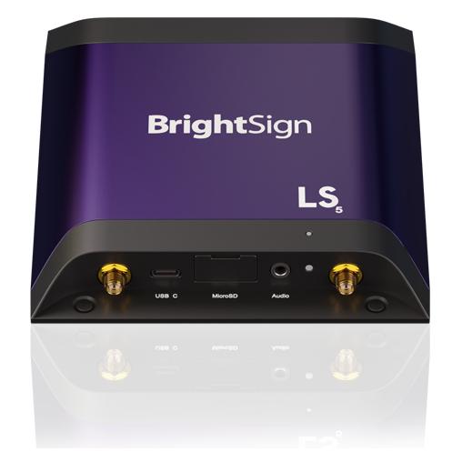 BrightSign LS425 Multimedia Player, Black/Purple, Full HD WiFi