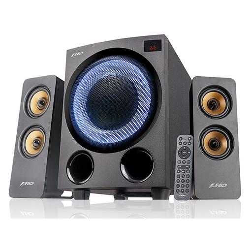 F&D F770X 2.1 Channel Bluetooth Speaker System, 76W, Black