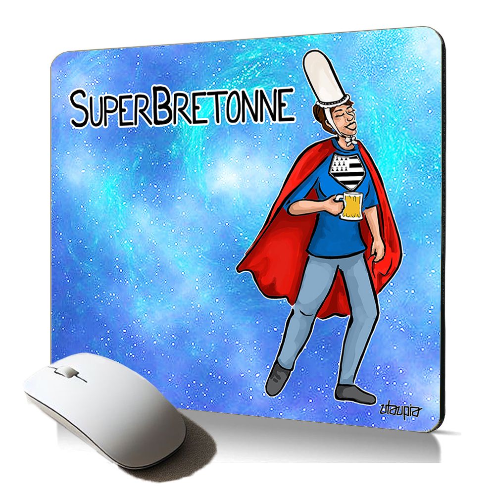 Utaupia Soft Mouse Pad - Breton Theme (Humorous Design)