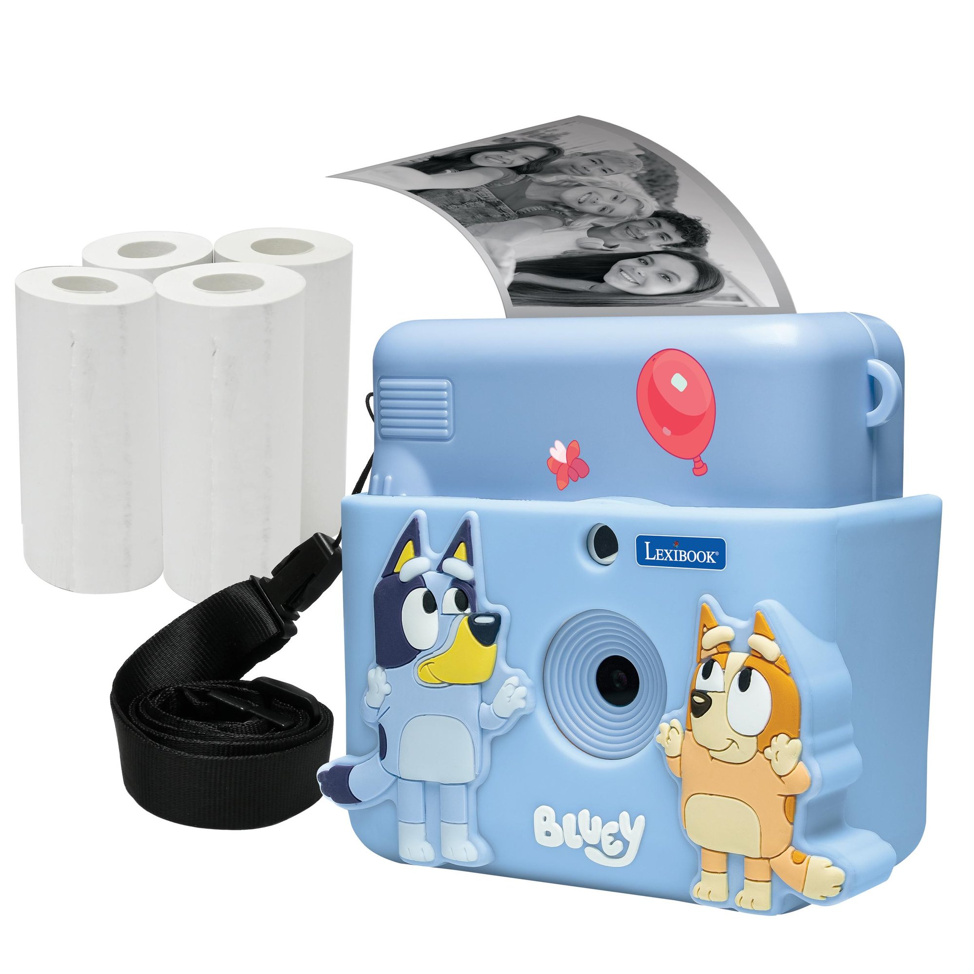 Lexibook Starcam Print - Instant Print Camera with 3D Bluey Case and Customization Kit