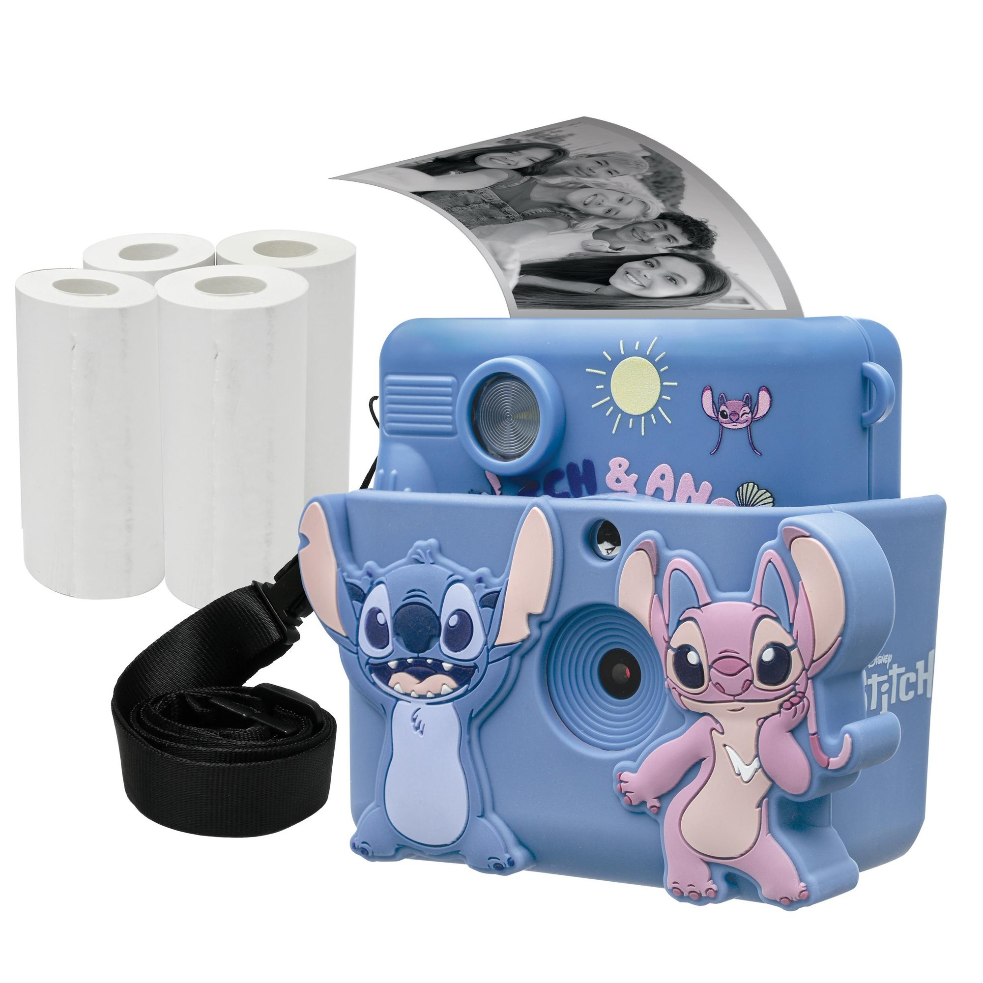 Starcam Print: Instant Camera with Printer, SD Card, Paper Rolls and Customization Kit (Lexibook)