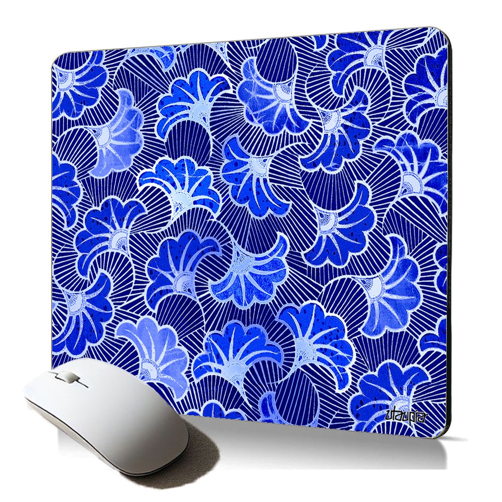 Utaupia African Wax Print Soft Mouse Pad - Flower, Anti-Slip, Decorative