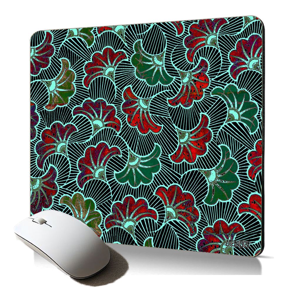 Utaupia Soft Mouse Pad with Wax Pattern - Multicolored Flower Design, Slip-Resistant, Waterproof, Gift for Mother's Day