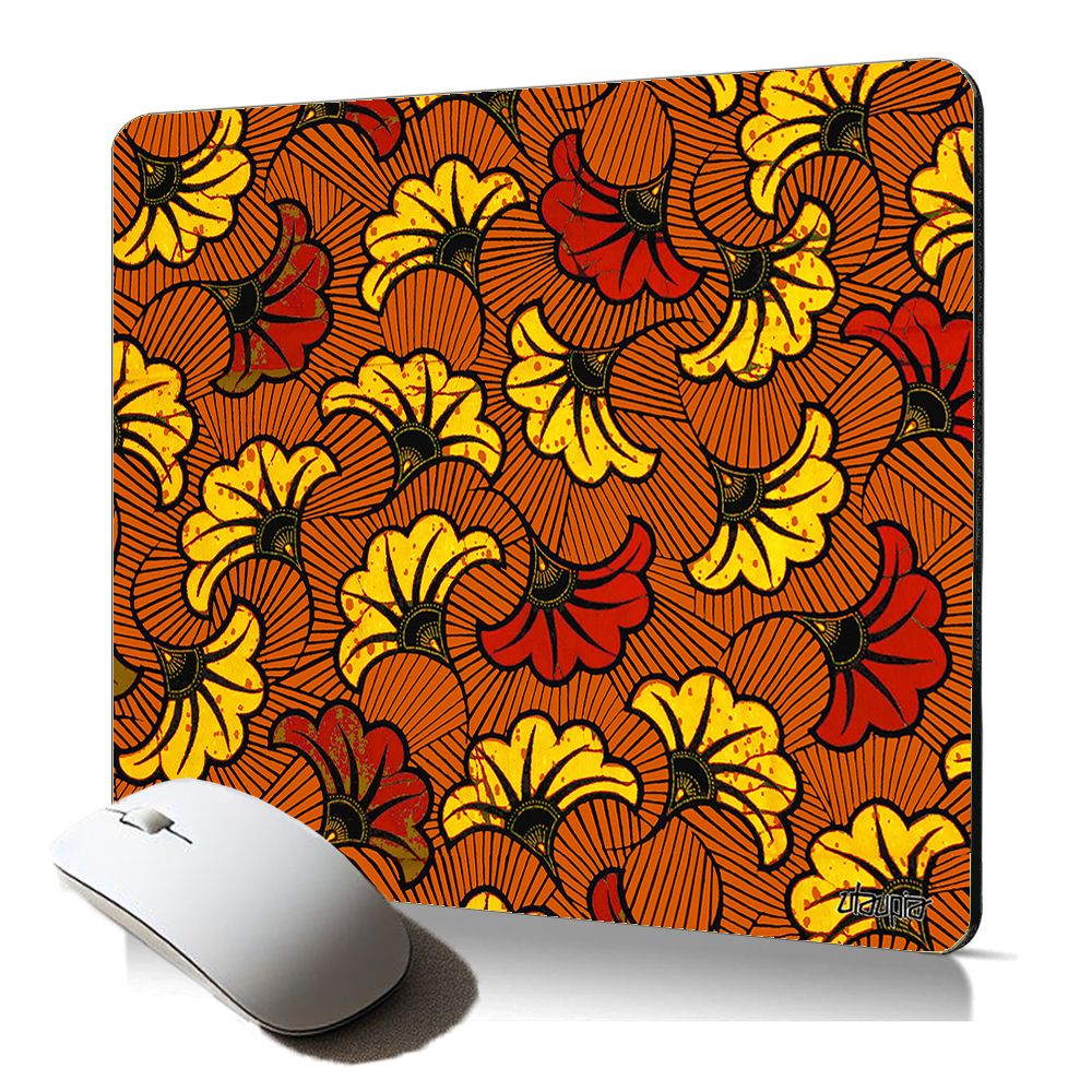 Utaupia Soft Mouse Pad - Colorful Wax Flower Africa Patterned Desk Accessory