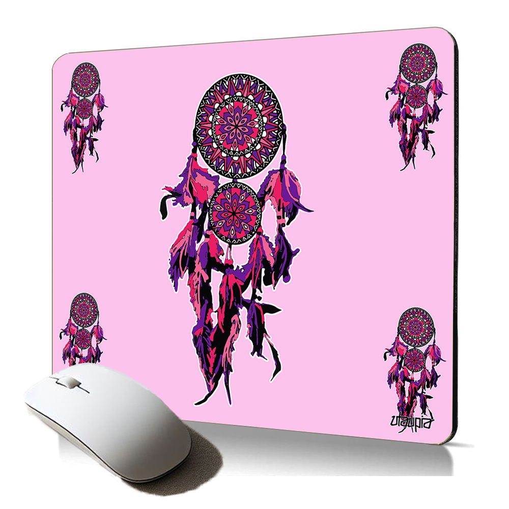 Reloj de ratón suave de Utaupia con diseño antiadherente - Motivo azteca mandala indio (regalo para el Día de la Madre)