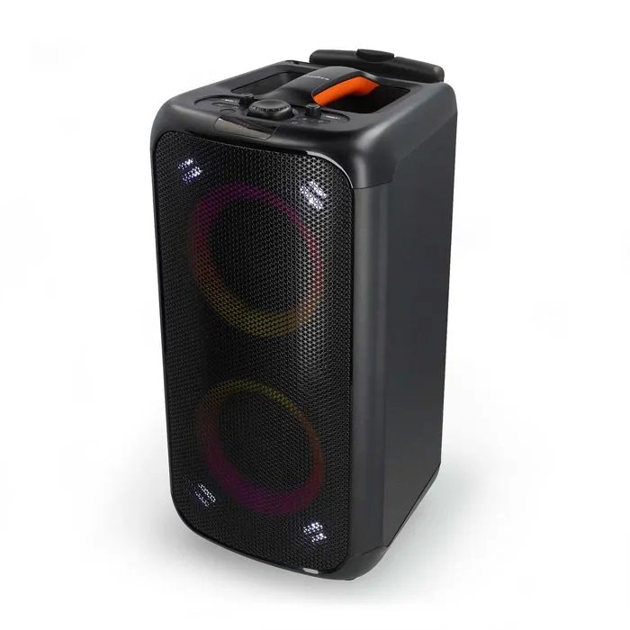 Haut-parleur de fête Bluetooth Nedis 240W - Noir/Orange