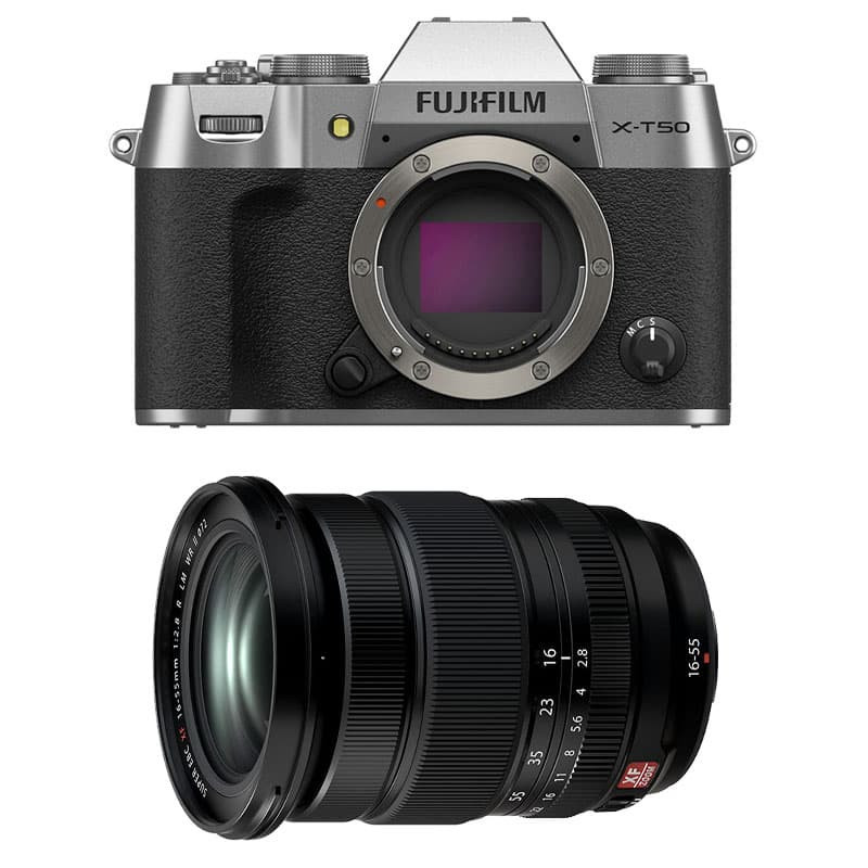 Fujifilm X-T50 Silver + XF 16-55mm f/2.8 LM WR II 3-Year Warranty