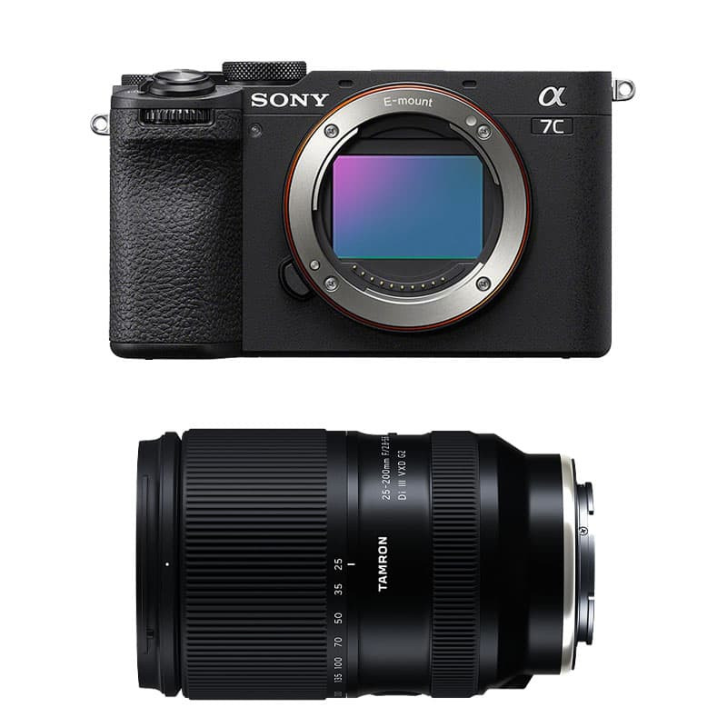 Sony Alpha 7C II Black + Tamron 25-200mm f/2.8-5.6 Di III VXD G2 3-Year Warranty