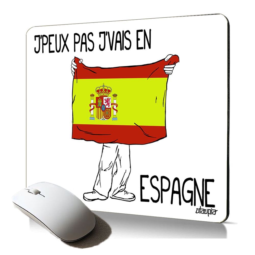 Utaupia Soft Mousepad - Spanish Flag Humor Design