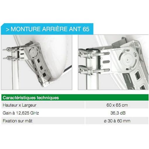 Parabole CAHORS 65CM ACIER