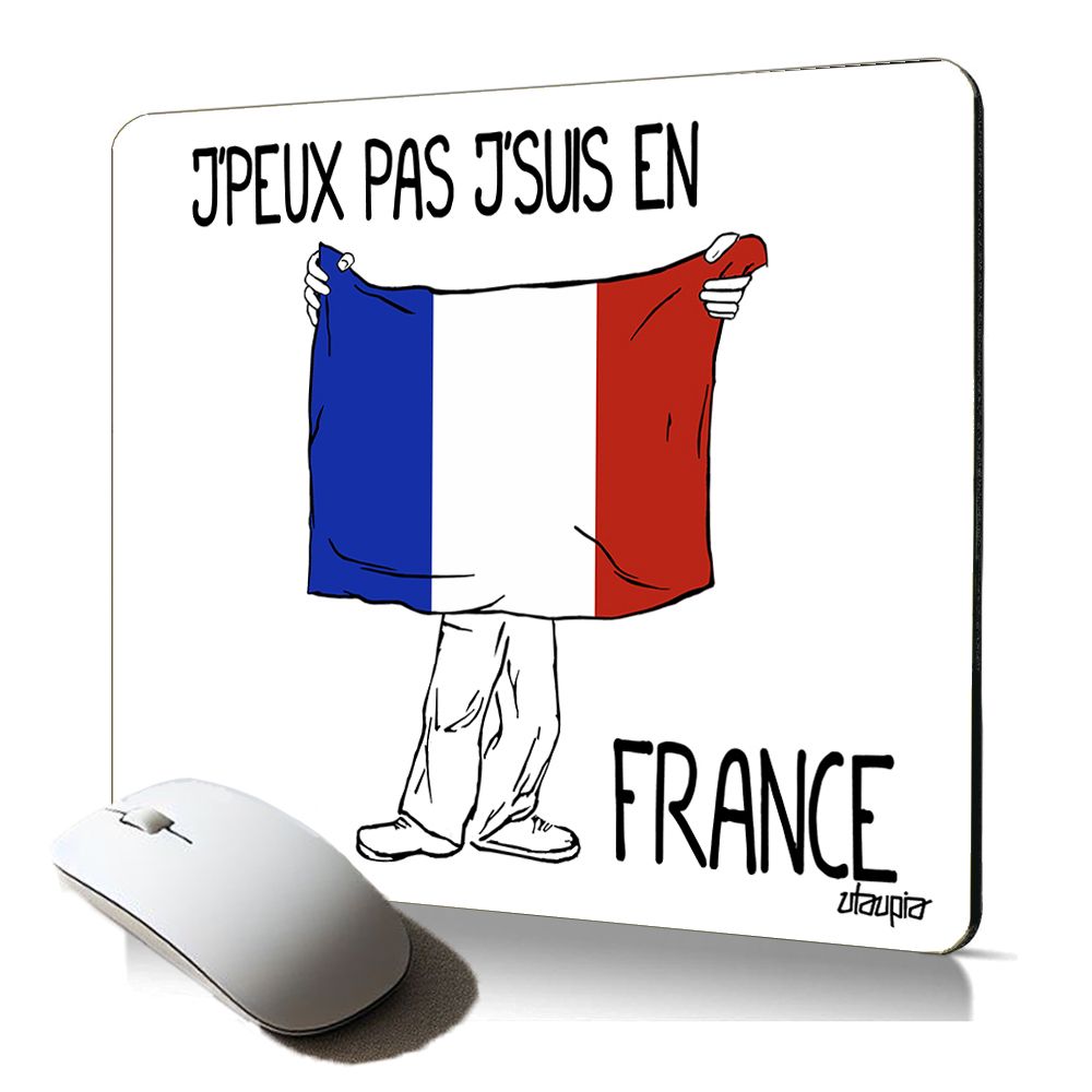 Utaupia Soft Mousepad - France Rugby Football Flag Gift