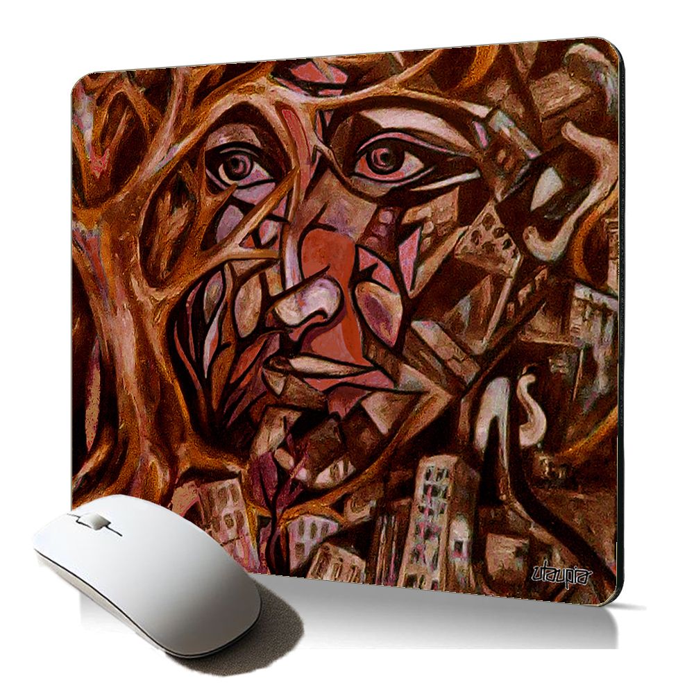 Utaupia Soft Mousepad: Street Art Tree Painting, Unique Gift for Professionals and Gamers