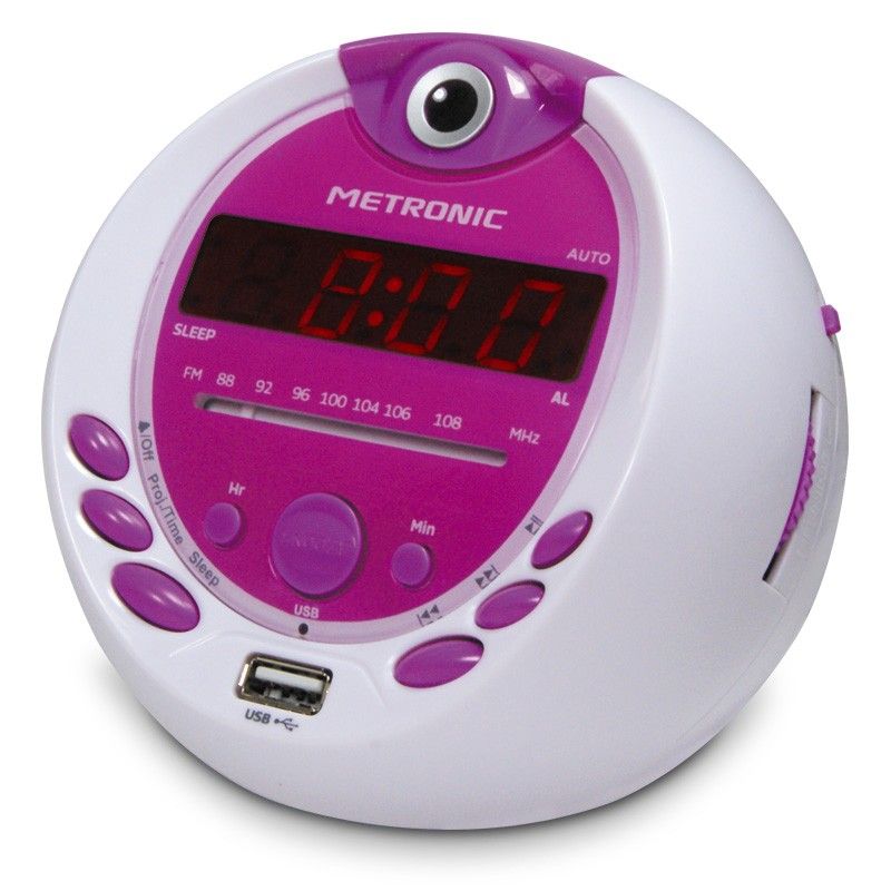 Reloj de alarma de proyección Metronic Miss Angel - 0,5 Watt