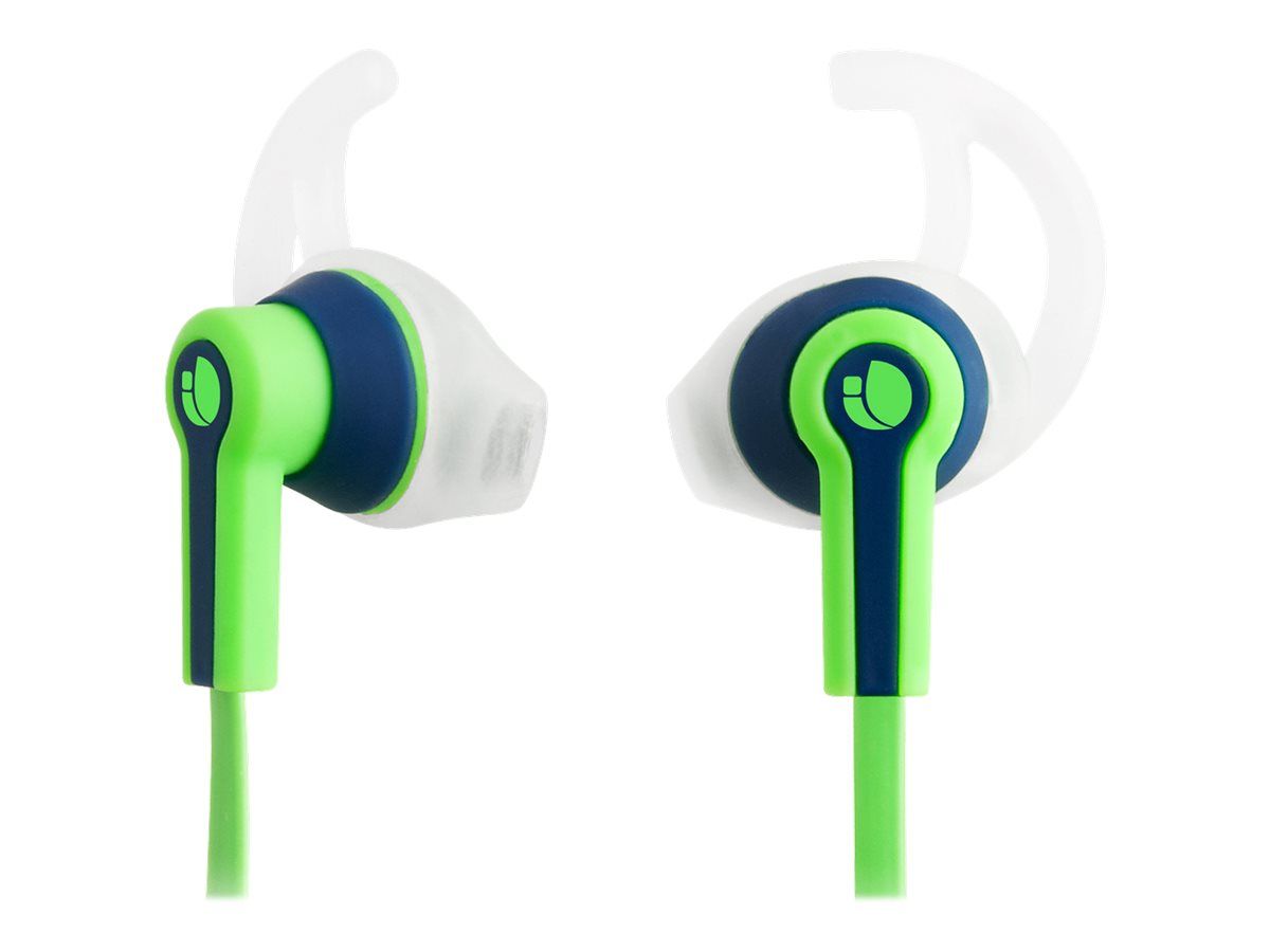 NGS Racer Earbud Headphones with Microphone - Green