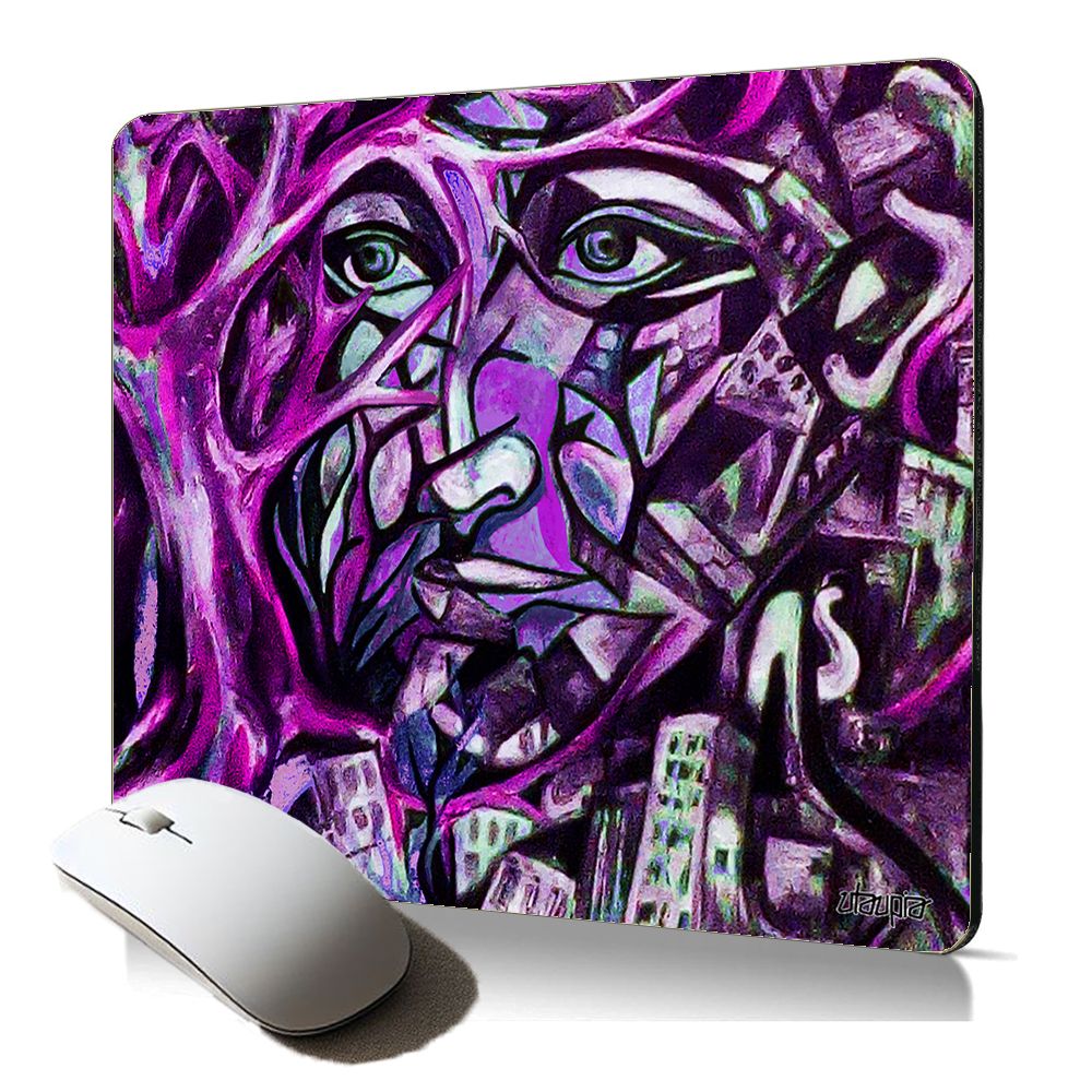 Utaupia Soft Mouse Pad - Abstract Street Art Portrait
