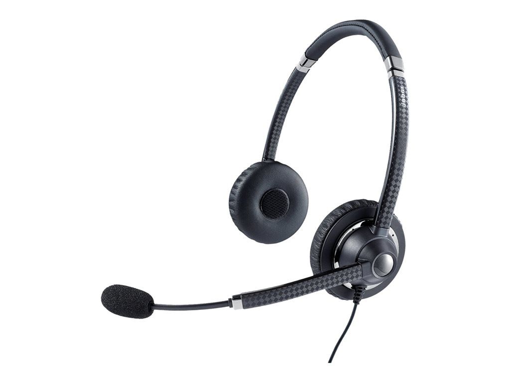 Jabra UC Voice 750 MS Duo - Over-ear Headset - Wired - Dark