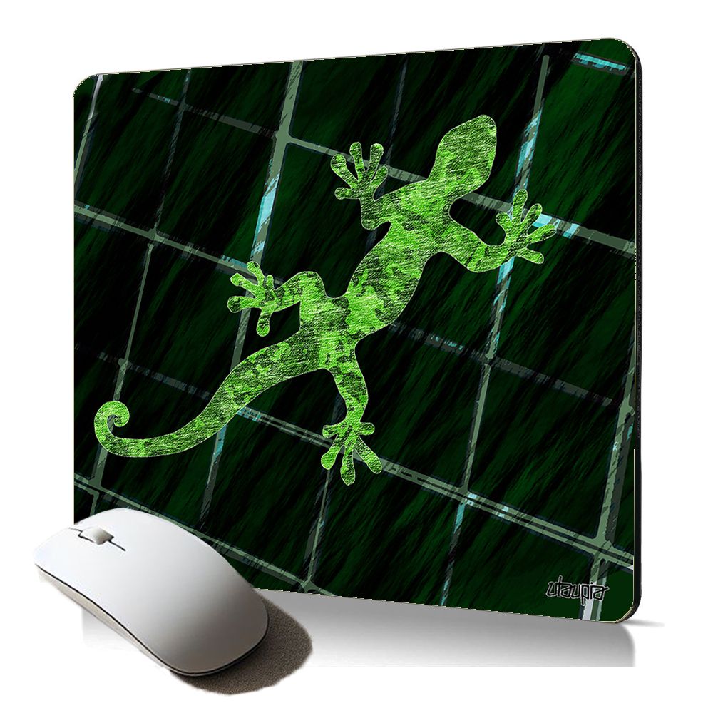 Tapis de souris souple Salamandre/Lézard pour bureau et gaming
