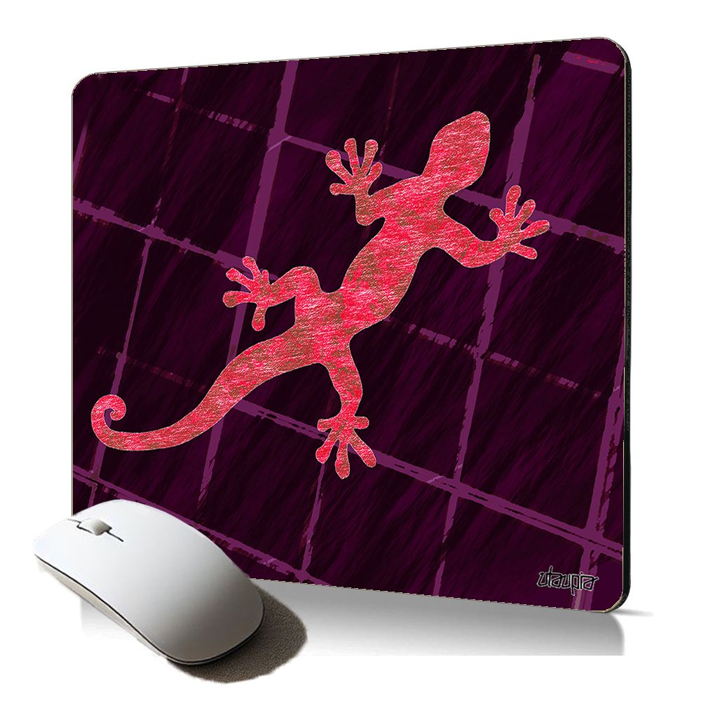 Manta para ratón suave de Utaupia - Diseño de lagarto en arte fantástico legendario