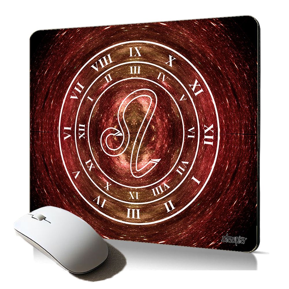 Utaupia Soft Mouse Pad with Astrological Lion Sign, Unique Design Horoscope Gift for Gaming and Office