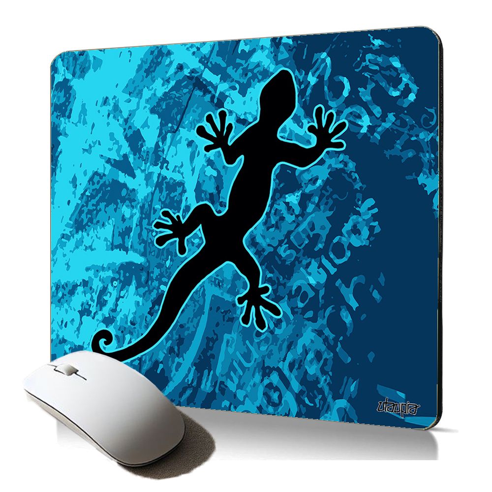 Tapis de souris souple Lézard Salamandre - Cadeau original d'art de rue pour gamers