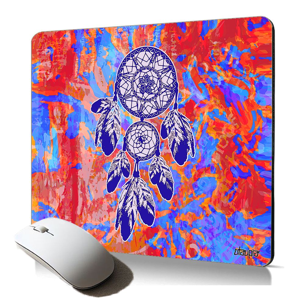Utaupia Soft Mousepad - Colored Zen Design with Hippie Perles