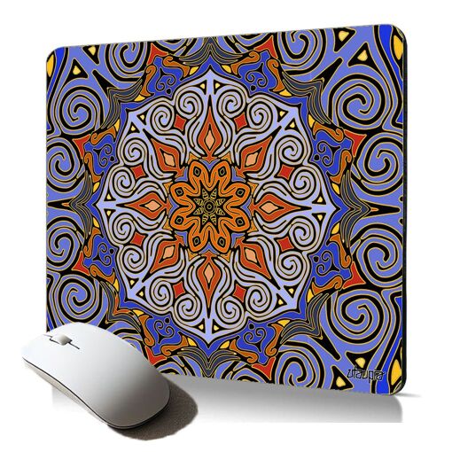Utaupia Soft Mouse Pad - Tibetan Mandala Flower Design