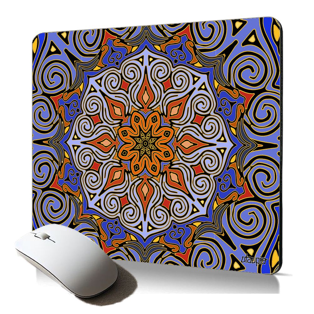 Utaupia Soft Mouse Pad - Tibetan Mandala Flower Design