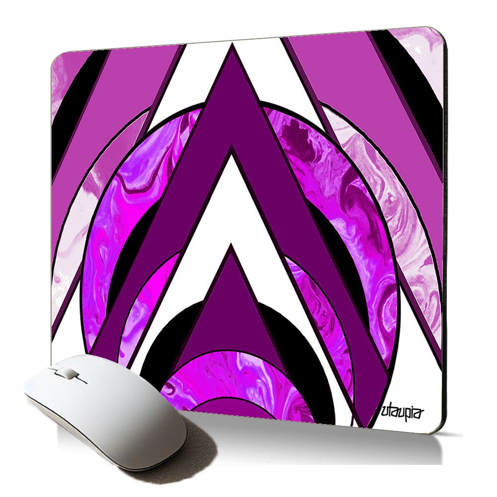 Utaupia Contemporary Soft Mouse Pad with Geometric Pattern