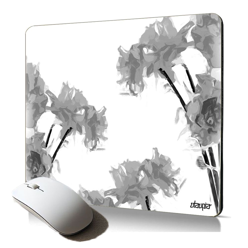 Utaupia Soft Multi-Flower Esthetic Mousepad - Nature Decorativ Gift for Women Professionals