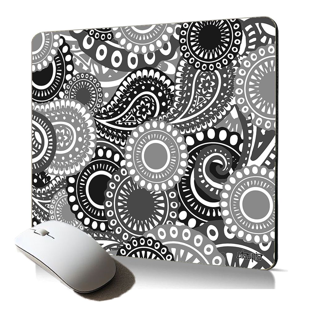 Tapis de souris souple Utaupia avec motif cachemire indien