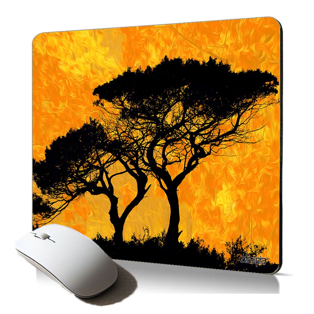 Utaupia Soft Mousepad - African Tree Shadow Art
