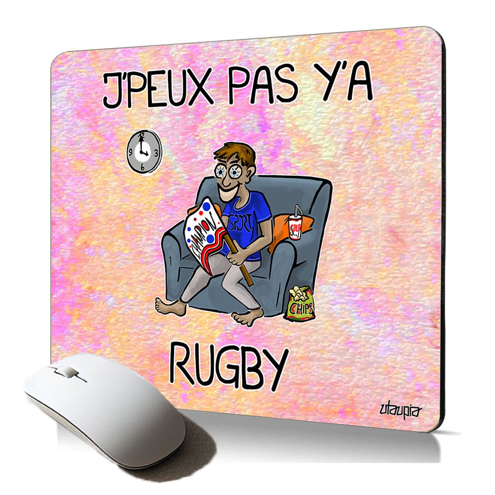 Matraca de ratón suave Utaupia - Tema de Rugby, Regalo gracioso para los aficionados