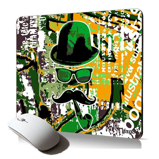 Utaupia Soft Mouse Pad with Street Art Design - Mustache, Anti-Slip, Gaming Accessory