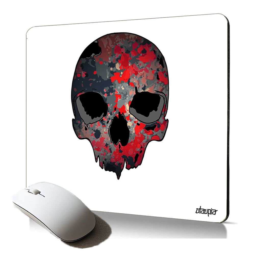 Utaupia Soft Mouse Pad with Skull Design, Made in France