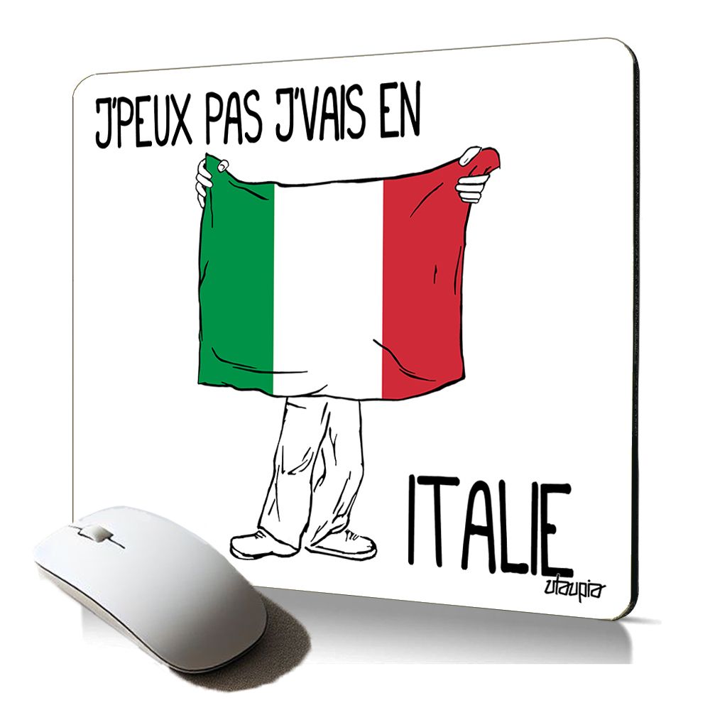 Utaupia Soft Mouse Pad with Italian Flag Design - Anti-Slip, Birthday Gift