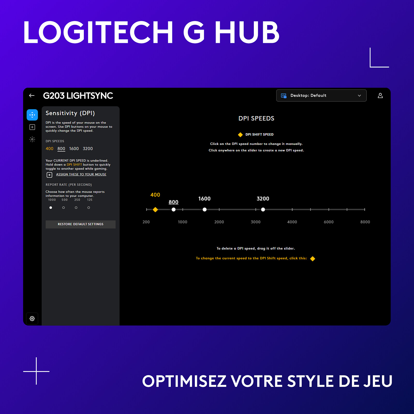 Logitech G203 LightSync (White)