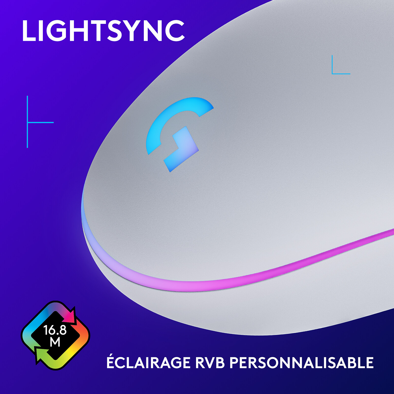 Logitech G203 LightSync (White)