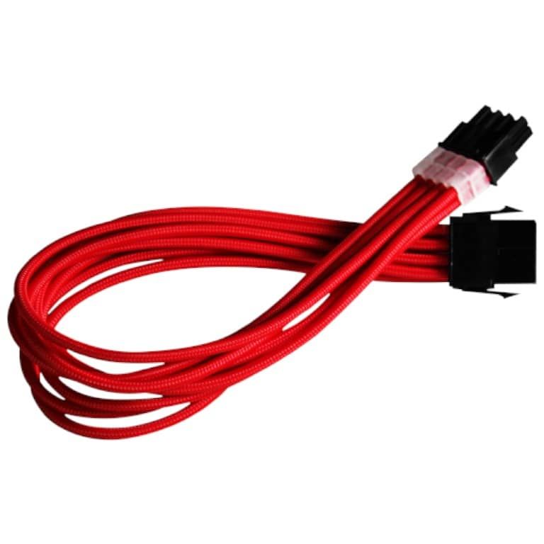 Xigmatek PCIe 6+2 Pin Extension Cable, Red, 0.30m