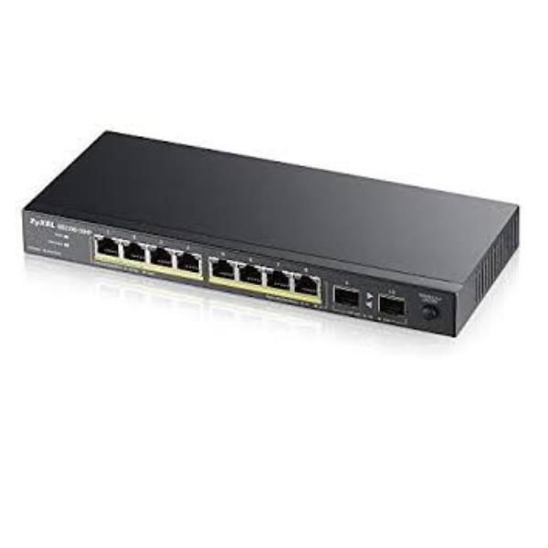 Zyxel GS1100-10HP Gigabit Ethernet Switch (10/100/1000) with PoE, 1U, Black