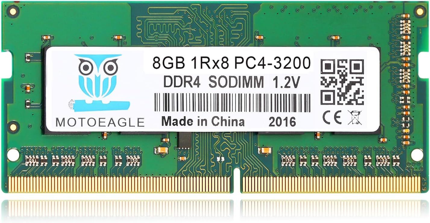 8GB DDR4 SODIMM RAM 3200MHz (PC4-25600/PC4-3200AANON-ECC) CL22