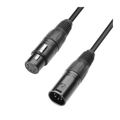 Adam Hall - K3DGH1000 - Cable XLR macho de 5 pines a XLR hembra de 5 pines - 10m