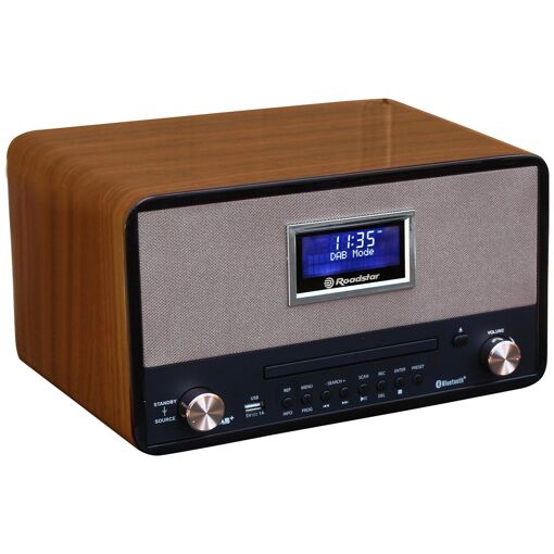 Roadstar Digital Portable Personal Radio, 240W, Wood