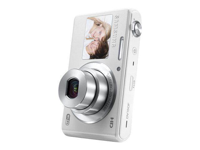Samsung Compact Camera - 16.2MP - 720p - 5x Optical Zoom - Wi-Fi - White