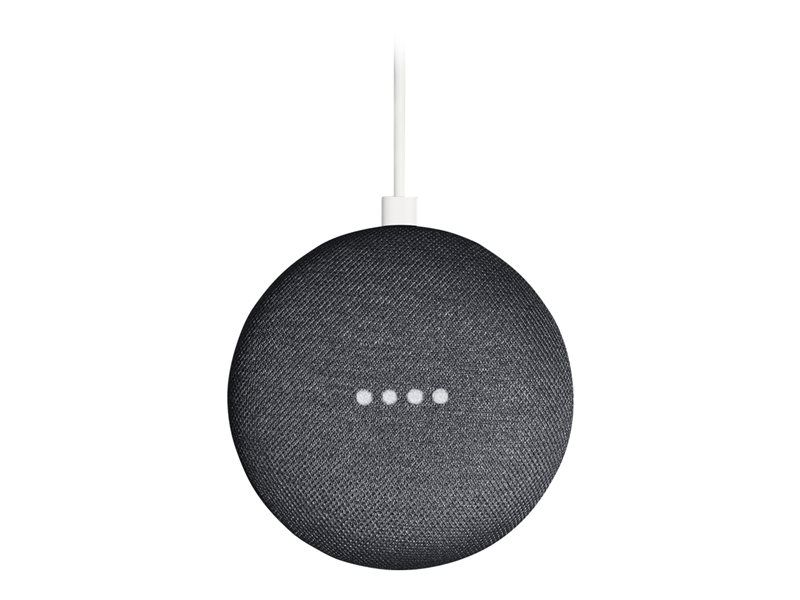 Google Home Mini Smart Speaker - Wireless Voice Assistant - Charcoal Black