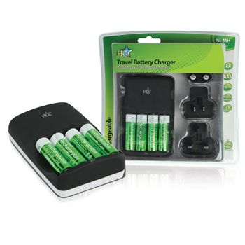 Nedis HQ-CH04-27 4x AA/AAA Battery Charger (2700mAh, 700mA) - Black